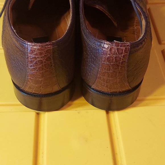 Andrea Crocodile Lace Up in Cognac by Zelli Italia - Picture 10 of 12